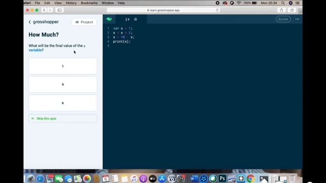 CODING Java Script by SAGUSANOV IGI Part 6 Operator GRASSHOPPER смотреть онлайн