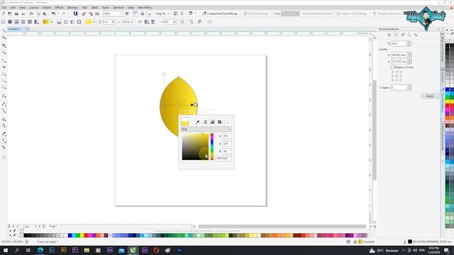 Belajar coreldraw untuk pemula bahasa indonesia | Membuat Object pakai ellips tools | part 2 смотреть онлайн