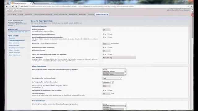 phpBB-Tutorial: phpBB Gallery 1.2 смотреть онлайн