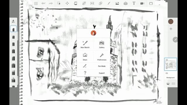 How to export PSD files from Autodesk Sketchbook Mobile смотреть онлайн