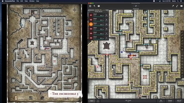 EncounterPlus How to Part 4—Using the second screen for handouts, encounters & maps смотреть онлайн