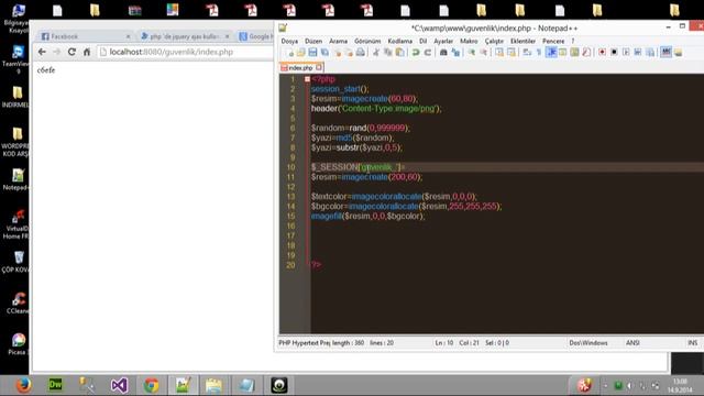 PHP'de Güvenlik kodu uygulaması смотреть онлайн