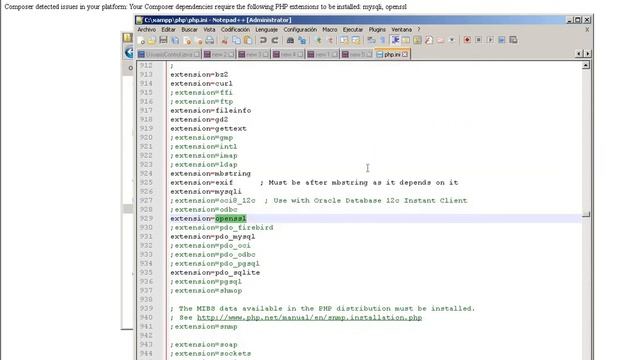 Como solucionar error: Composer detected issues in your platform Windows 7/ 8 /10 - Fácil смотреть онлайн