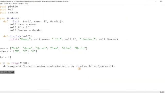 Python Pickle and Bz2 - Serialize and Compress Python Data смотреть онлайн