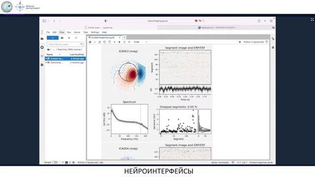 Нейроинтерфейсы семинар 8: Понятие вызванного потенциала смотреть онлайн