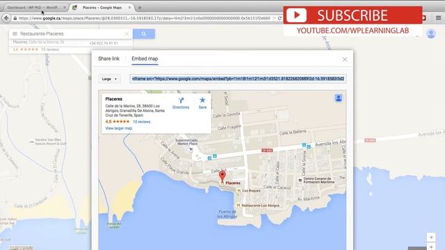Embed Google Maps In WordPress Without A Plugin - Showcase Your Locations | WP Learning Lab смотреть онлайн
