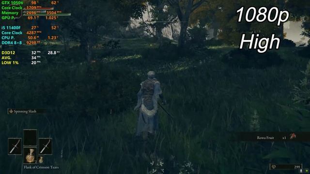 Elden Ring - GTX 1050ti + i5 11400F смотреть онлайн