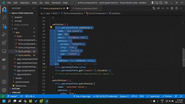 Angular 14 typed reactive forms смотреть онлайн