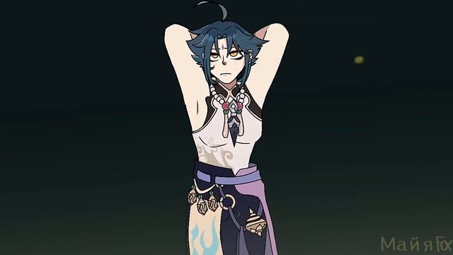 Phut Hon // animation meme // Genshin Impact // Xiao // Flipaclip смотреть онлайн
