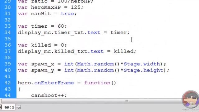 Видео Уроки Flash. Игра в жанре TDS [Часть 13 - Таймер] смотреть онлайн