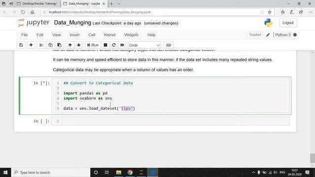09 Categorical data conversion in pandas смотреть онлайн
