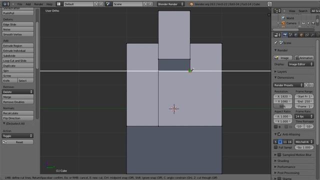 CGC Classic: Using Blender's Knife Tool (Blender 2.6) смотреть онлайн