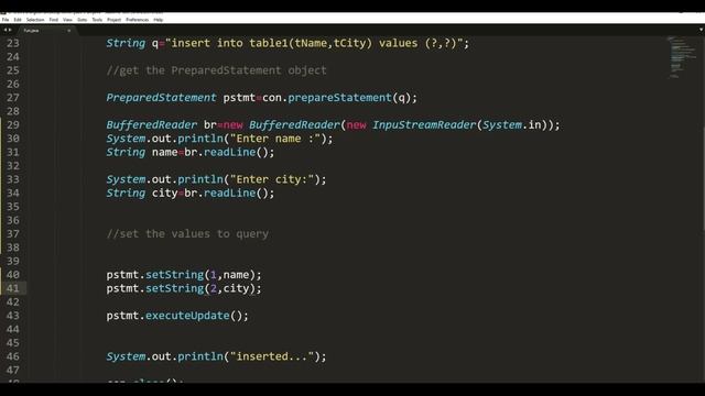 Inserting Data to Table with dynamic Input JDBC #7 смотреть онлайн