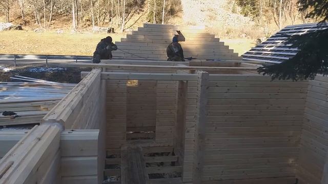 Строительство гостевых домиков из клееного бруса в Архызе. Андреевские срубы смотреть онлайн