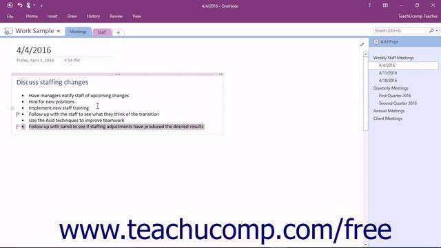 OneNote 2016 Tutorial Working with Microsoft Outlook Tasks Microsoft Training смотреть онлайн
