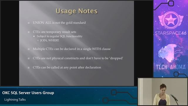 Recursive CTEs - Erin Yener: OKC SQL смотреть онлайн