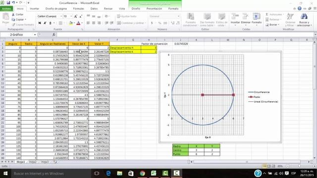 Circunferencia en Excel смотреть онлайн