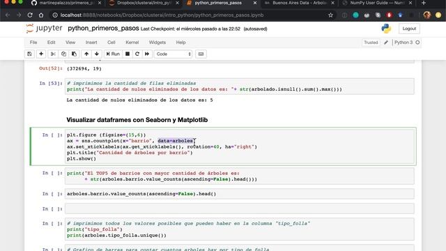 Introducción a Python con Jupyter Notebooks (video 3/4) смотреть онлайн