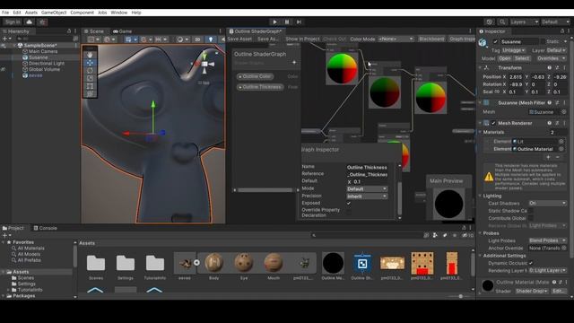 The BEST Outline Shader Graph Tutorial | Unity Tutorials смотреть онлайн