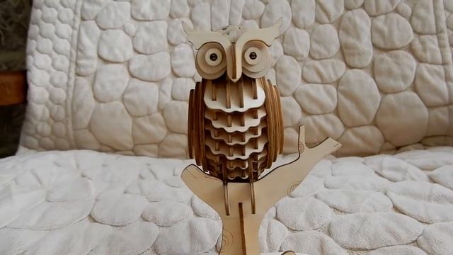 Деревянный конструктор Сова смотреть онлайн
