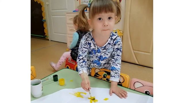 "Весёлый одуванчик" - рисование первая младшая группа смотреть онлайн