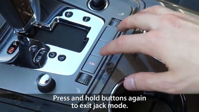 How to enable jack mode in VW Phaeton to change tire (Volkswagen pneumatic suspension) смотреть онлайн