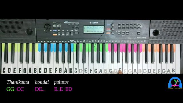 Awasana Premayai Mage by Dimanka Wellalage- Keyboard Notes with Lyrics смотреть онлайн