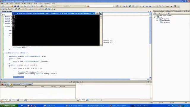 Apprendre à programmer avec Microsoft C# Synchronisation en programmation parallèle part2 смотреть онлайн