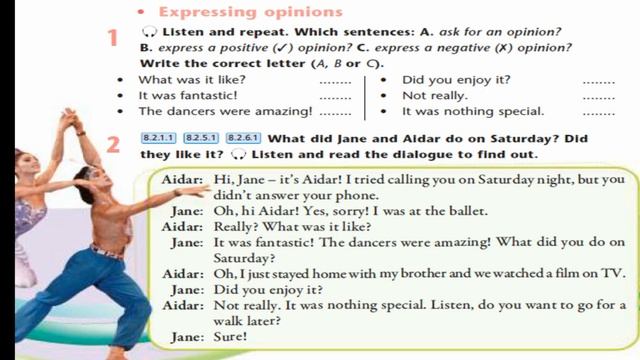 Excel. Grade 8. Lesson 30. Expressing opinions. смотреть онлайн
