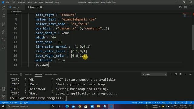 Taking Input from User using KivyMD || MDTextField Class || Mobile App Development смотреть онлайн