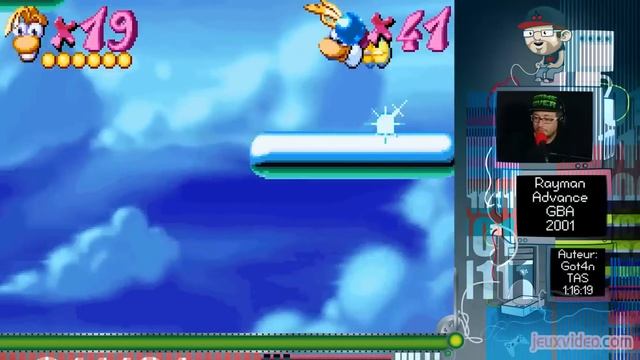 Speed Game - Rayman Advance - Fini en 1:16:19 смотреть онлайн
