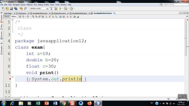 45- class & method & field & object in java смотреть онлайн