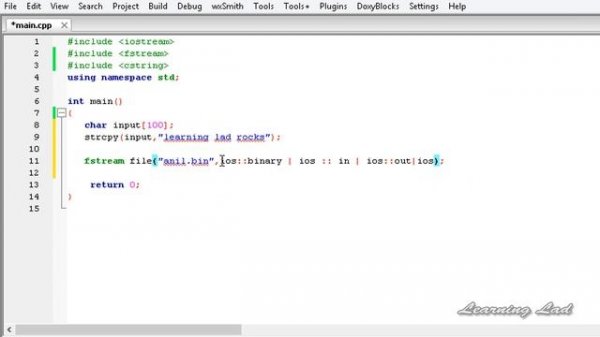 Binary Files in C++ | CPP Programming File Handling Video Tutorial