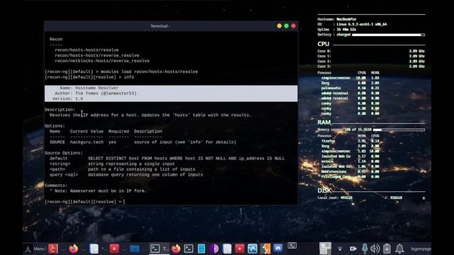 Recon-ng - OSINT Research - BlackArch Linux #33 смотреть онлайн