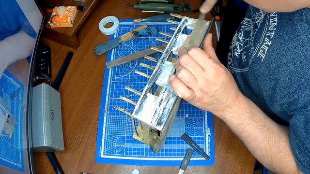 Обзор и сборка Часть орудийной палубы Двенадцать апостолов масштаб 1:48 (исправление часть 1) смотреть онлайн