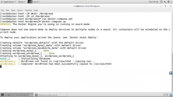 Docker compose : Wordpress and MySql ( Mariadb )
