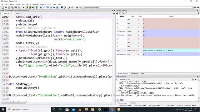 Machine Learning - GUI implementation of K Nearest Neighbor using TKinter Part - 2 смотреть онлайн