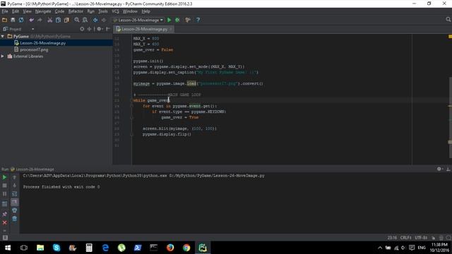 Python - Графика, Основы Создания Игр на Питоне - Управление Картинкой смотреть онлайн