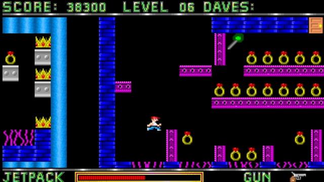 DANGEROUS DAVE | Levels 1-10 | Classic DOS Games | Kids Video Games смотреть онлайн