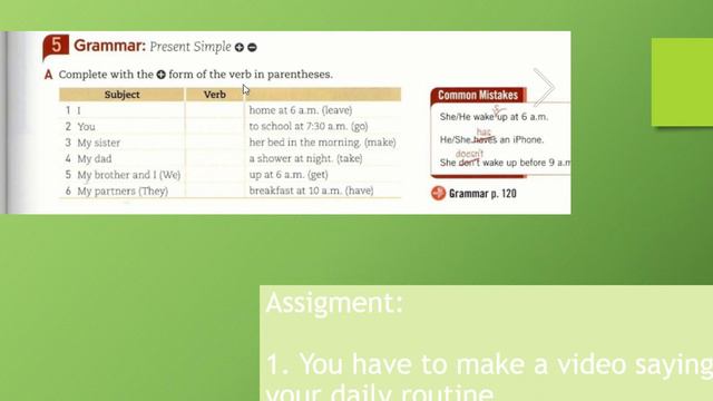 ENGLISH ID 1A- Grammar: Present Simple (+) (-) // ELEVENTH GRADE смотреть онлайн