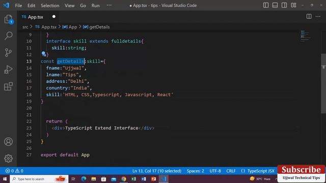 Using TypeScript with React Part - 2 ? Extend Interface with functional component смотреть онлайн