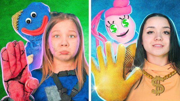 Rich Player vs. Poor Player Poppy Playtime Huggy Wuggy in real life!