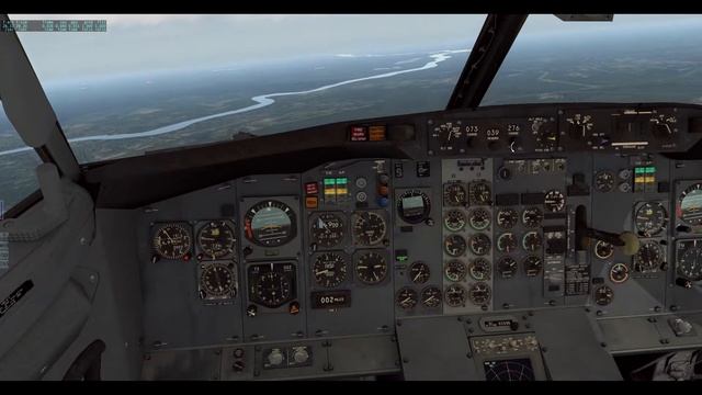 Boeing 737-200. Заход через VOR/DME в Пулково.