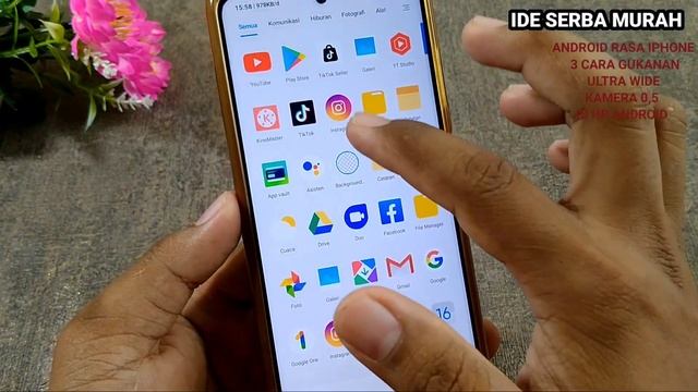 ANDROID RASA IPHONE ‼️3 CARA GUKANAN ULTRA WIDE KAMERA 0,5 DI HP ANDROID - TERBARU NIH