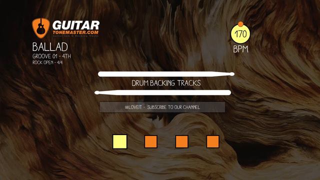 Ballad Drum Metronome Track 170BPM смотреть онлайн