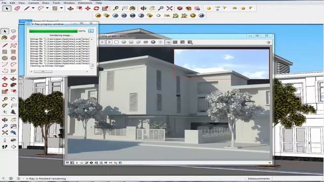 Realistic Exterior Rendering (V-ray for Sketch-up) смотреть онлайн