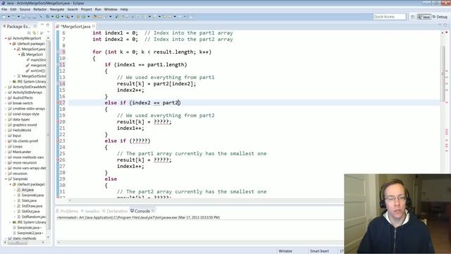 Activity: Implementing merge sort using recursion смотреть онлайн