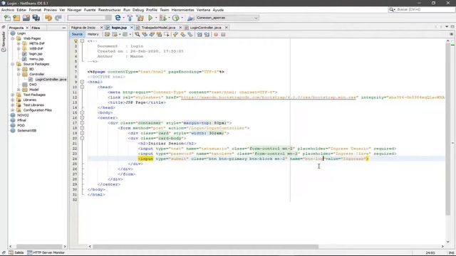 Como crear Login java Jsp Mysql ??? смотреть онлайн