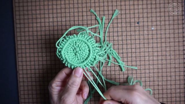 Macrame Flower /Lotus Pond Series 3(Lotus Seed)/Diy Macrame Feather смотреть онлайн