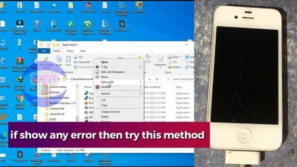 iPhone 4 iCloud Bypass Factory Activated Free Windows Tool Tutorial